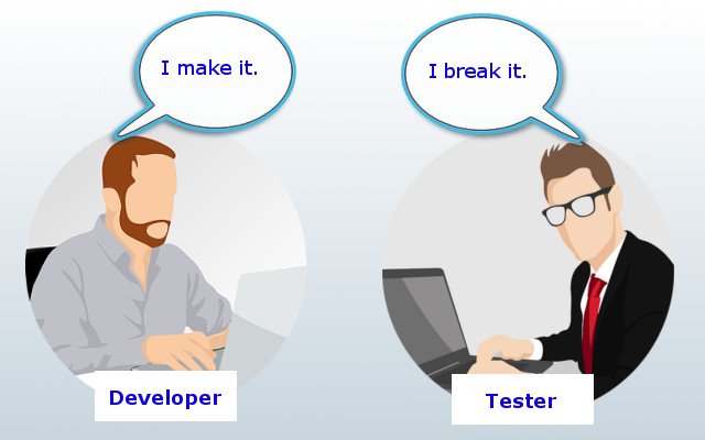 Relationship between a developer and a tester