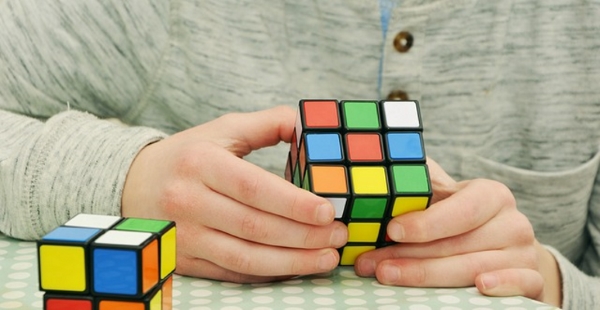 rubiks cube timer on people