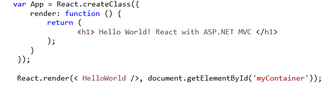 Steps to Use React.js with ASP.NET