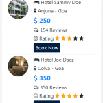 Hotels list